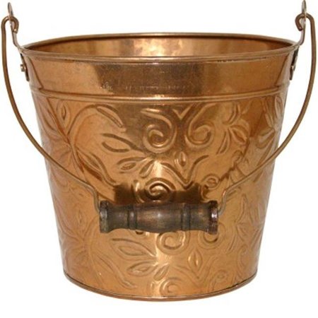 PERFECTPATIO 8 in. Floral Planter; Copper PE864831